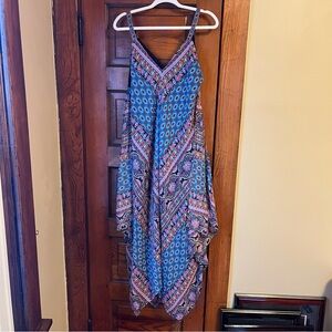 JohnPaulRichard Hankerchief Colorful Patterned Dress